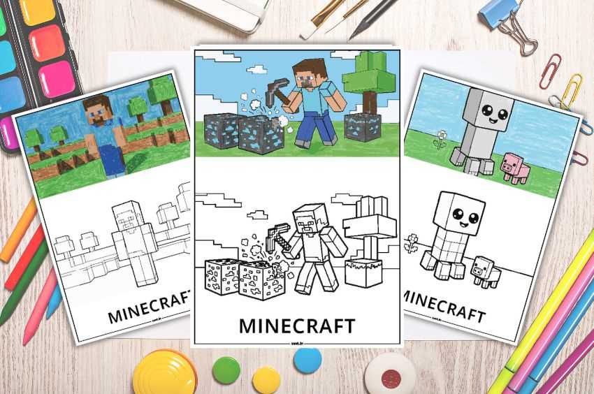 printable coloring minecraft