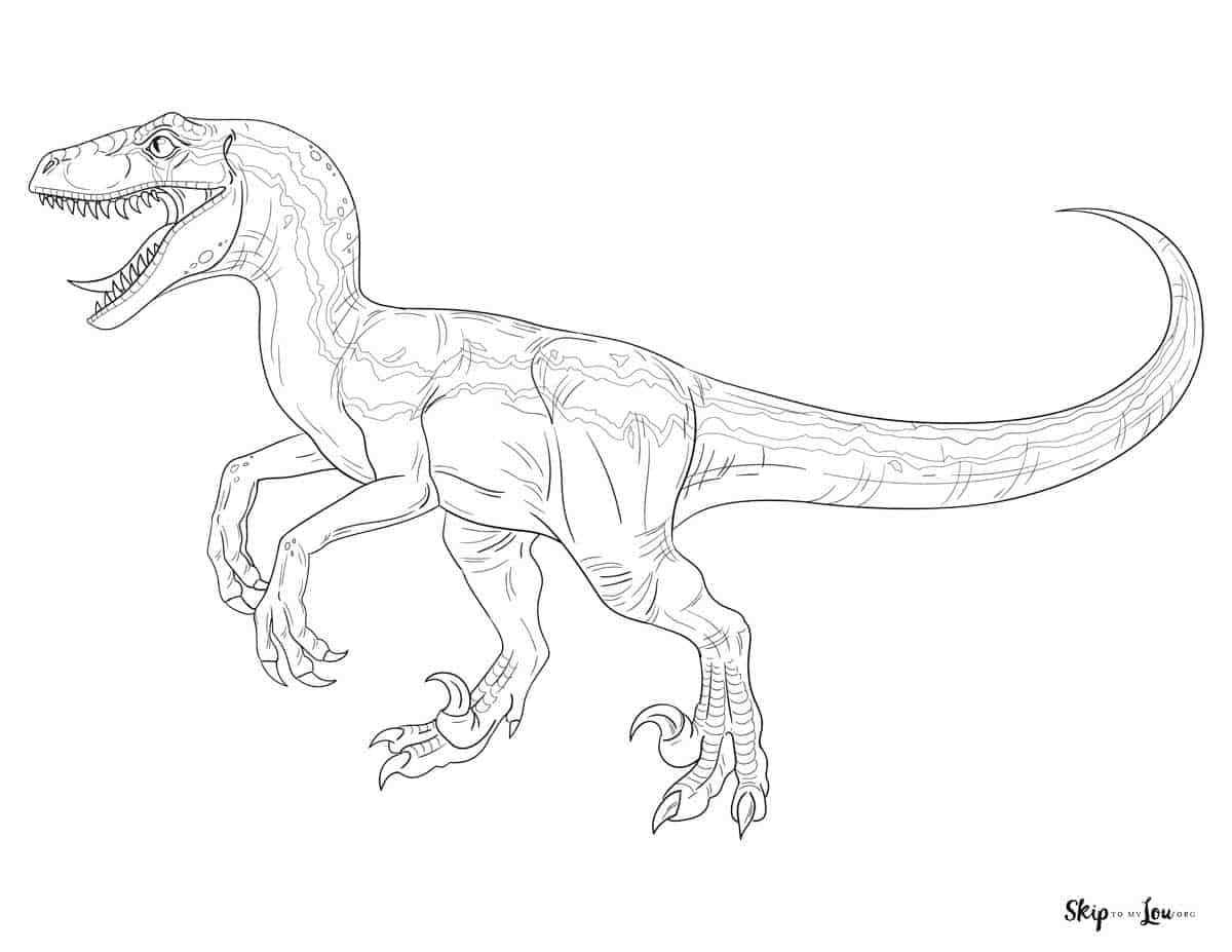 printable coloring page dinosaur