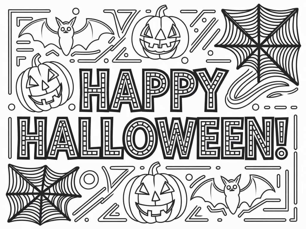 printable coloring pages for adults halloween