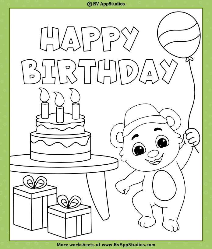 printable coloring pages for birthdays printable coloring pages for birthdays
