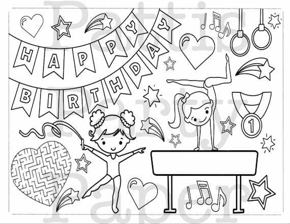 printable coloring pages gymnastics printable coloring pages gymnastics