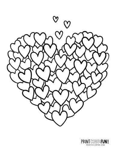 printable coloring pages hearts