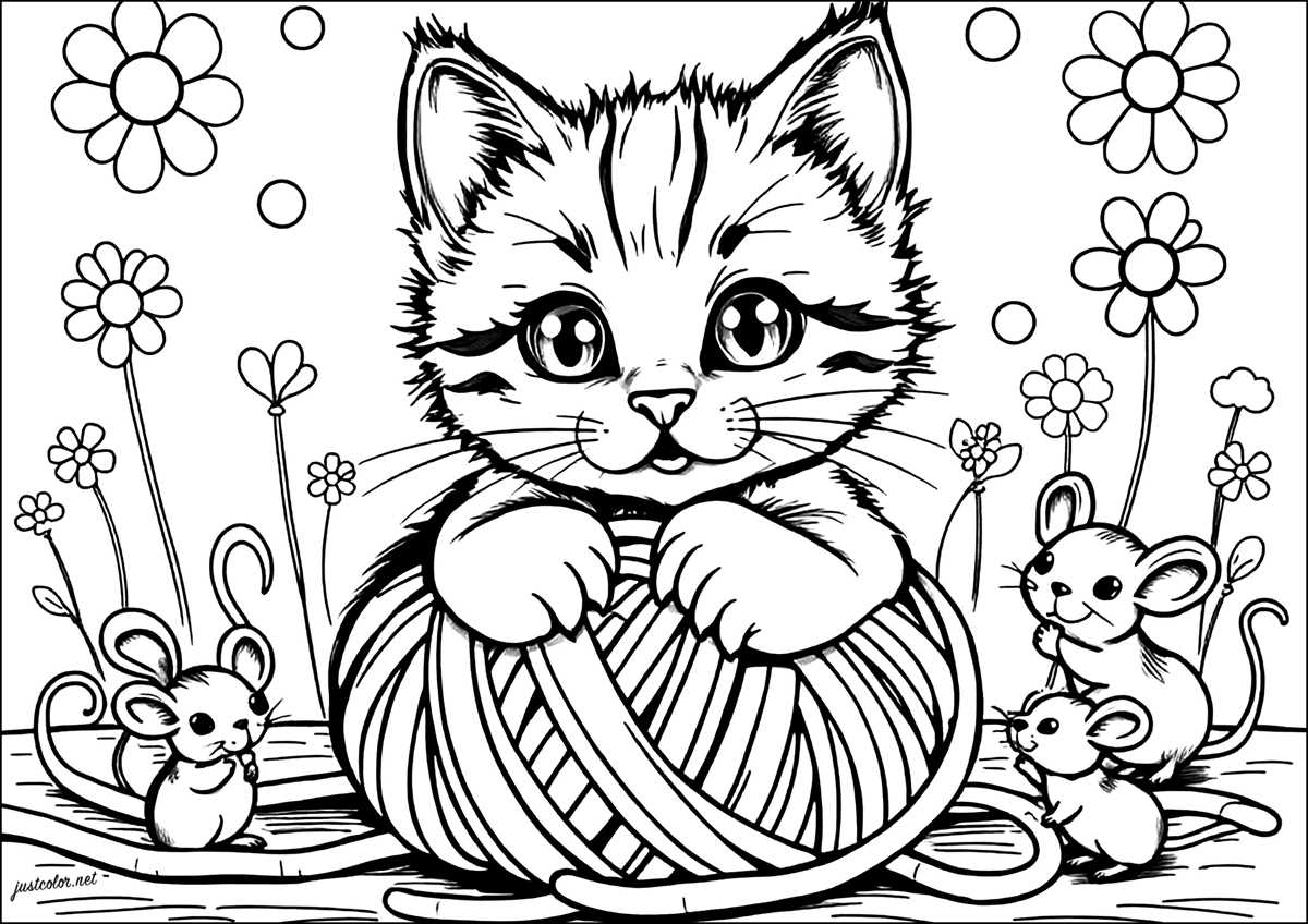 printable coloring pages kitty