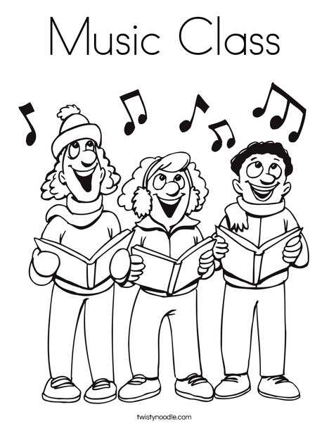 printable coloring pages music