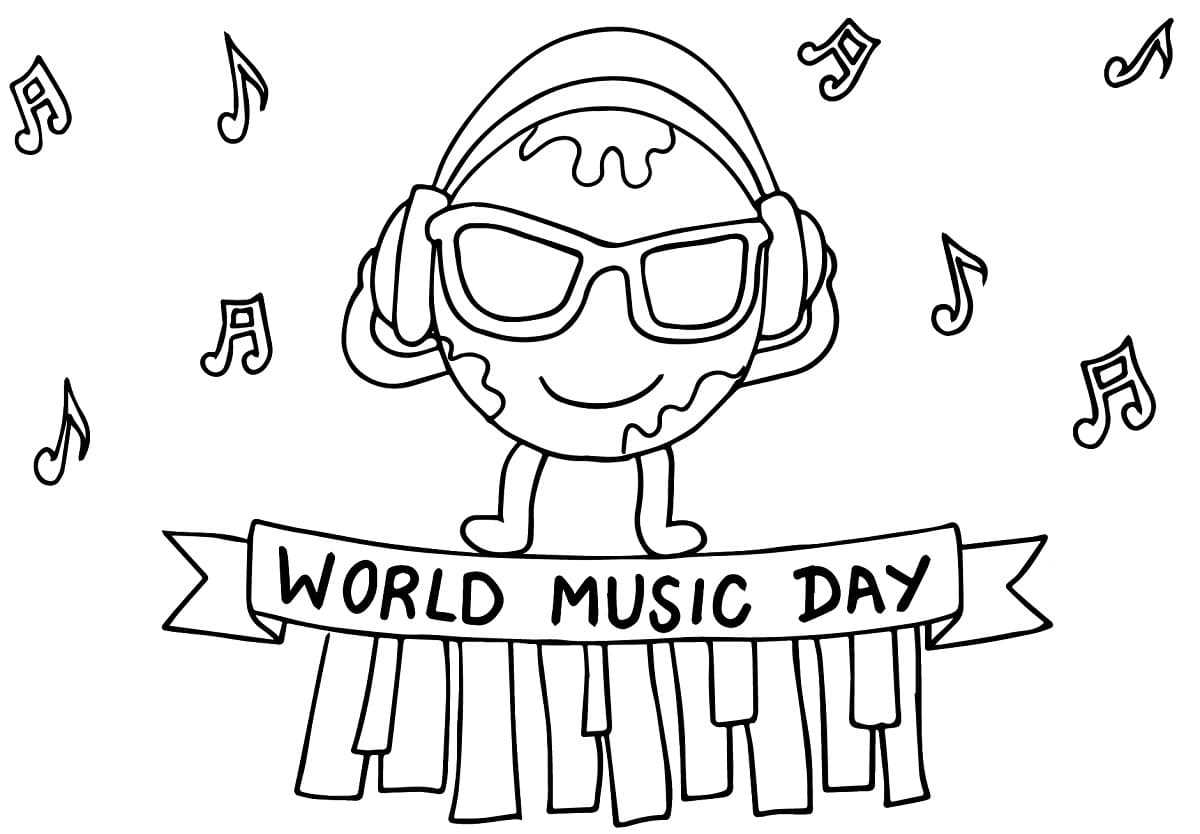 printable coloring pages music