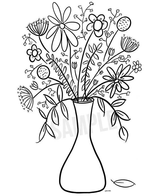 printable coloring sheets of flowers
