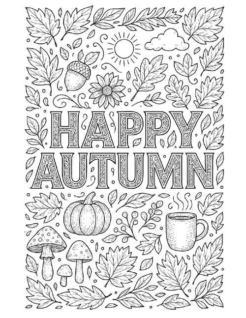printable colouring pages autumn printable colouring pages autumn