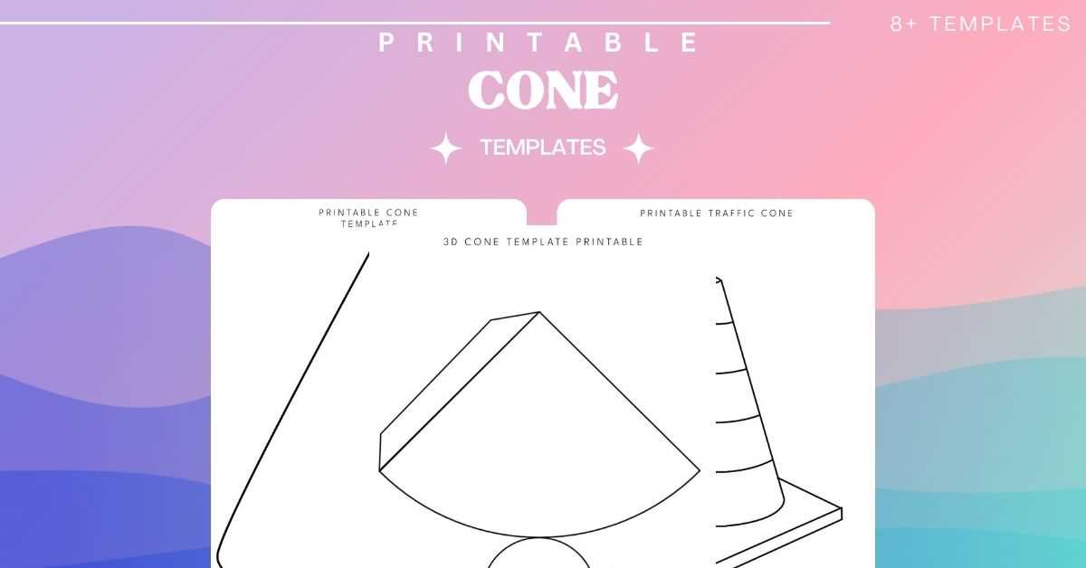 printable cone template printable cone template