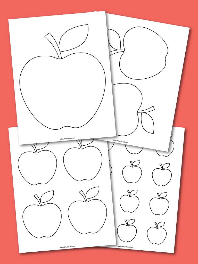 printable cut out apple template