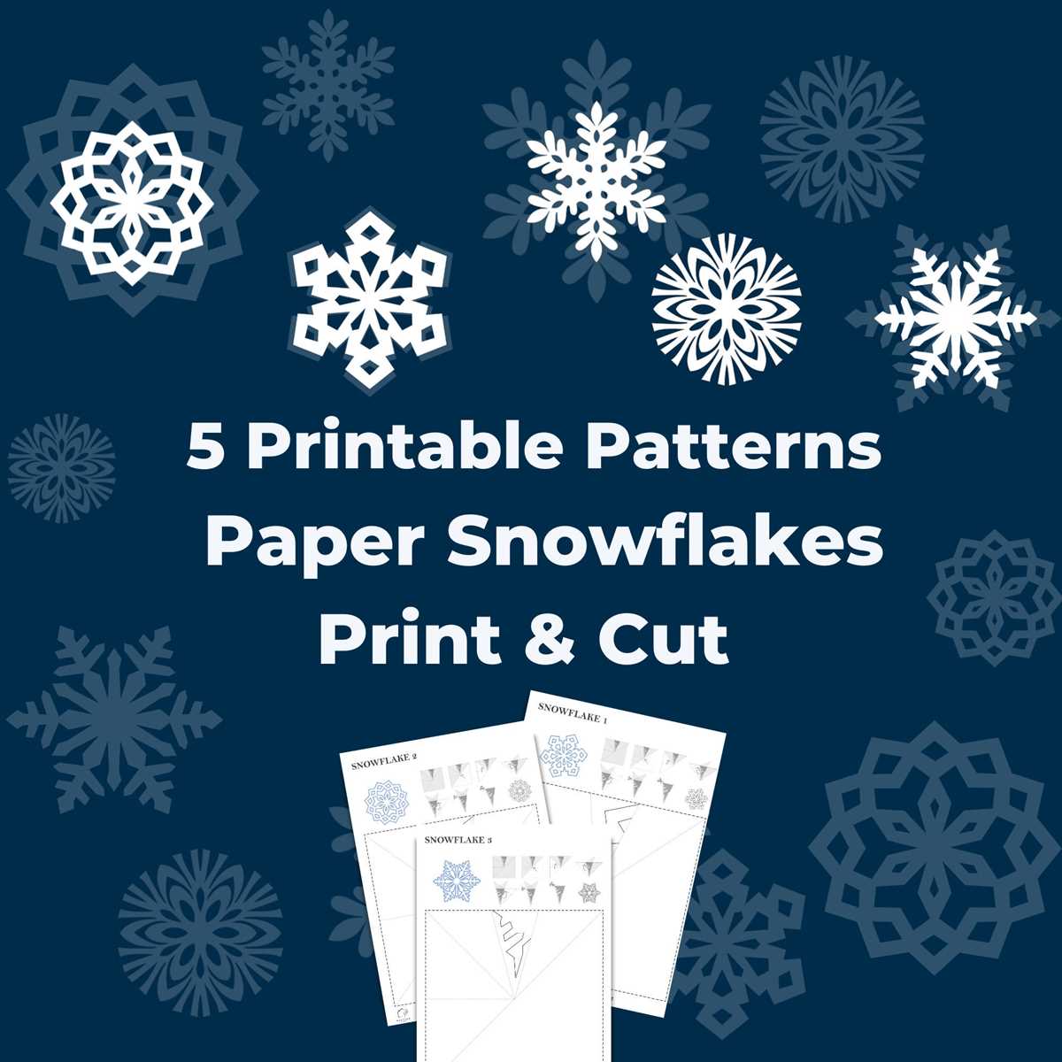 printable cut out snowflakes