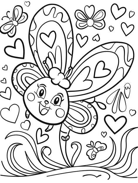 printable cute butterfly coloring pages printable cute butterfly coloring pages
