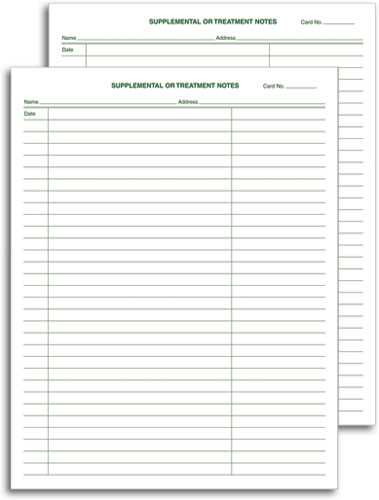 printable dental clinical notes template