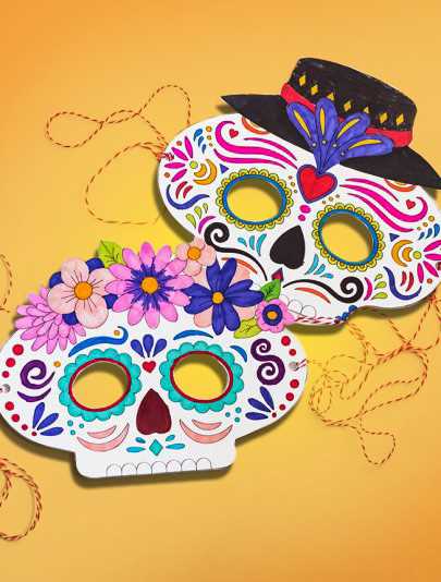 printable dia de los muertos coloring pages
