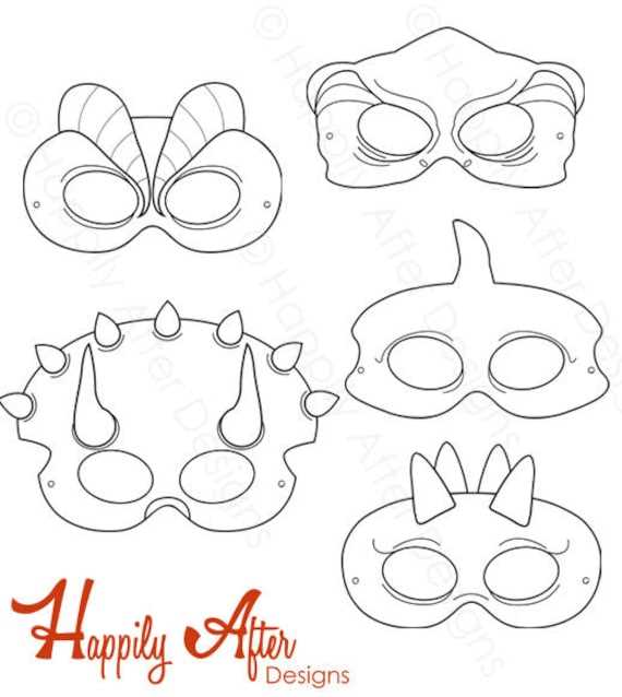 printable dinosaur mask printable dinosaur mask