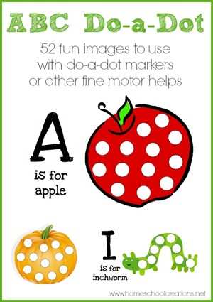 printable do a dot