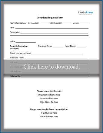 printable donation forms printable donation forms