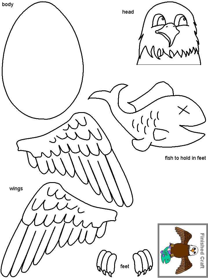 printable eagle craft