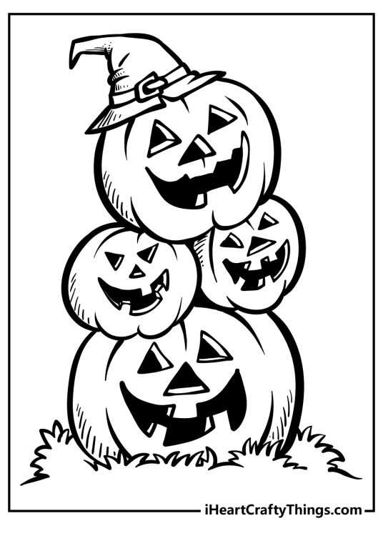 printable easy halloween coloring pages printable easy halloween coloring pages