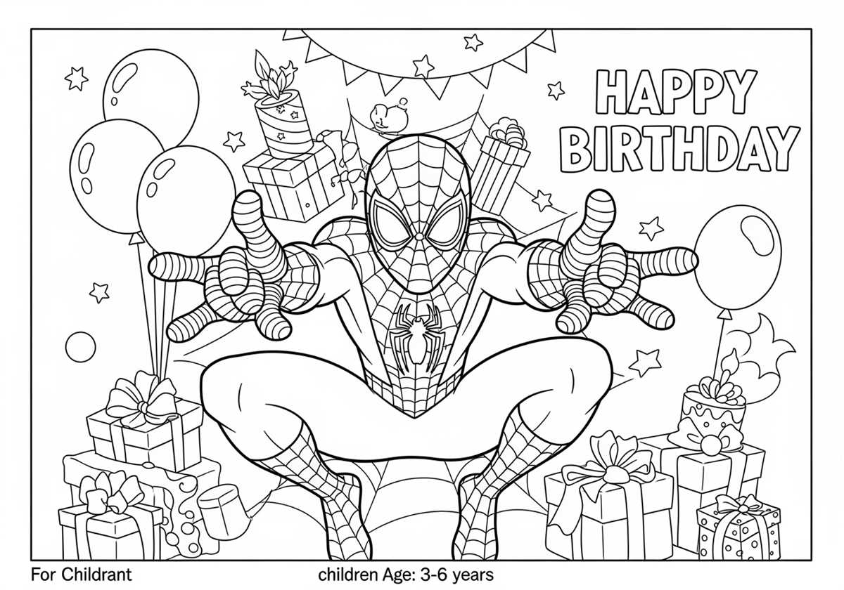printable easy spiderman coloring pages