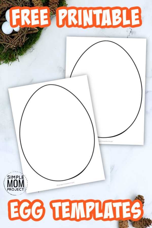 printable egg shape printable egg shape