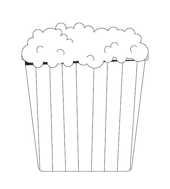 printable empty popcorn box clipart