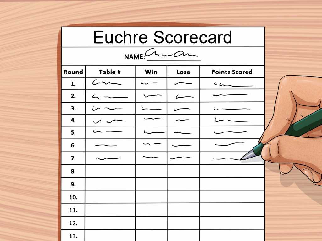 printable euchre score cards for 8 players printable euchre score cards for 8 players