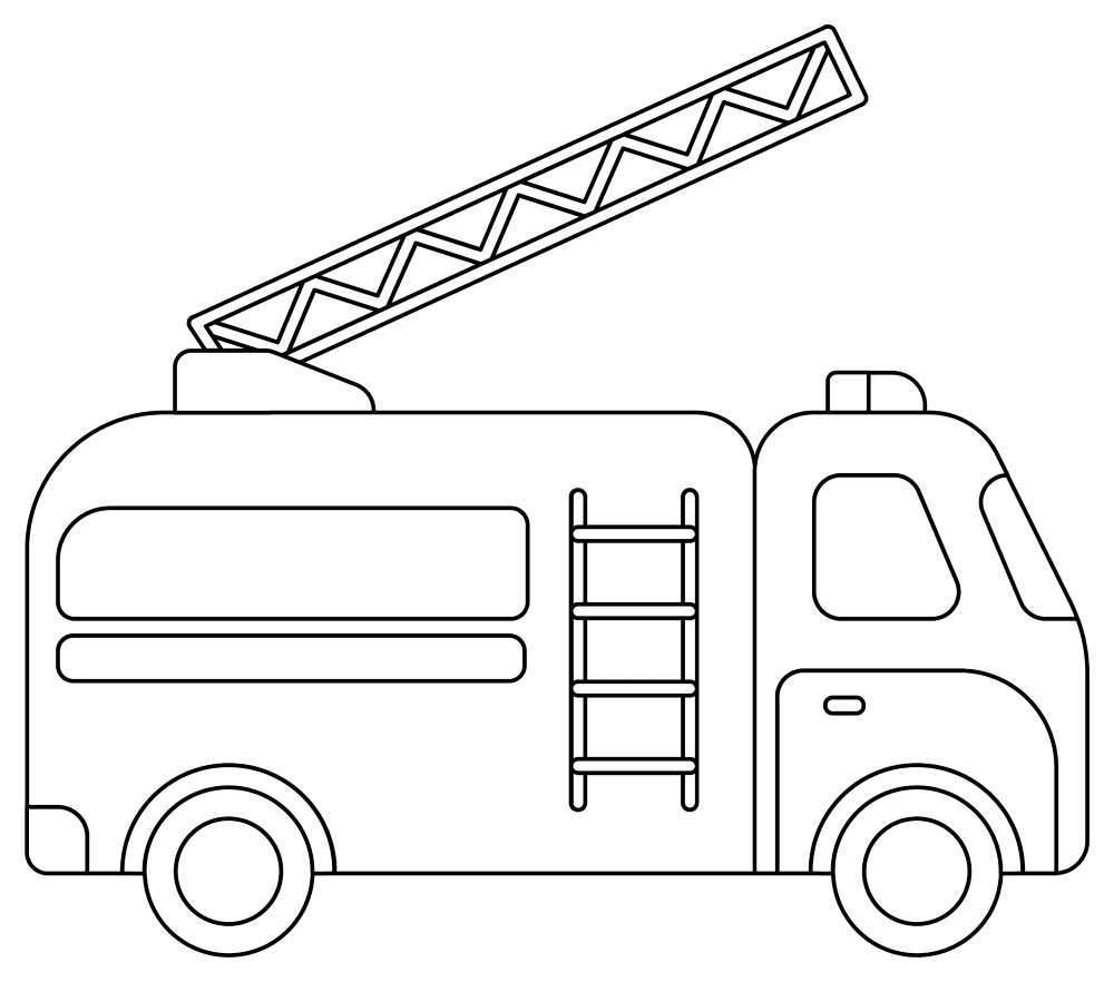 printable fire truck