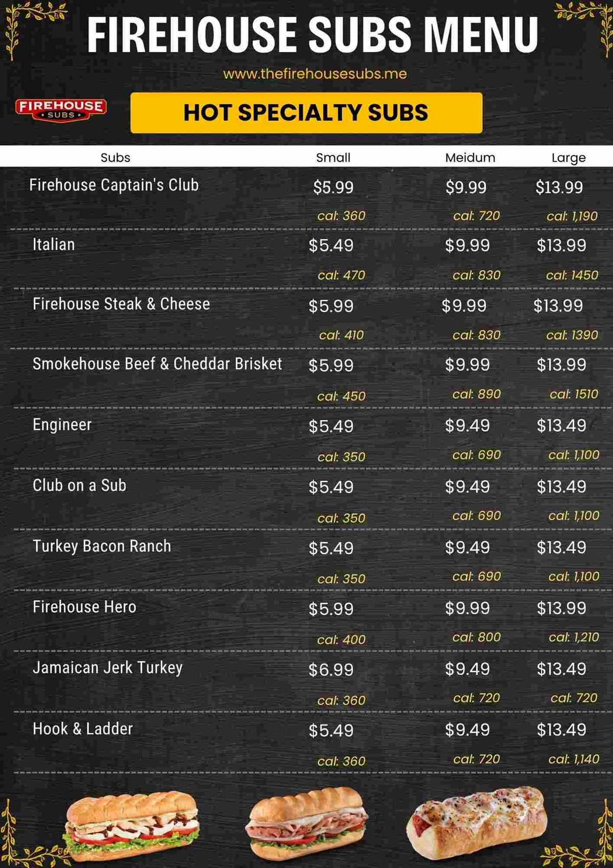 printable firehouse subs menu with prices and pictures printable firehouse subs menu with prices and pictures
