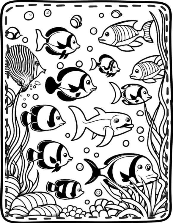 printable fish coloring pages printable fish coloring pages