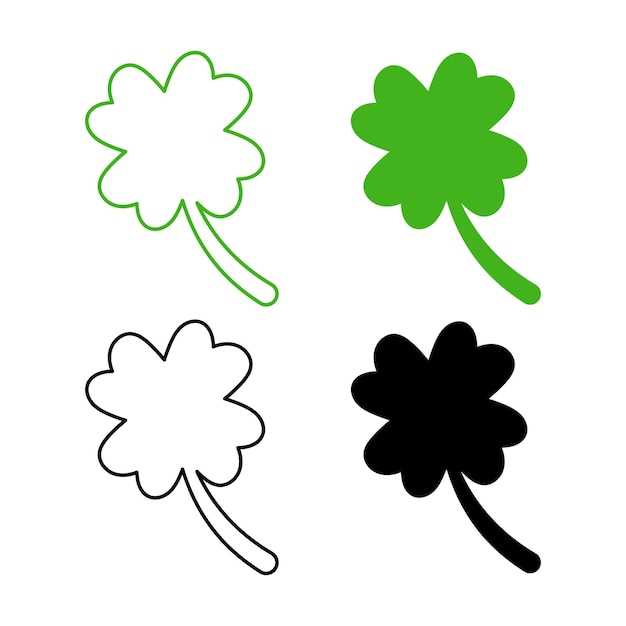 printable four leaf clover template printable four leaf clover template