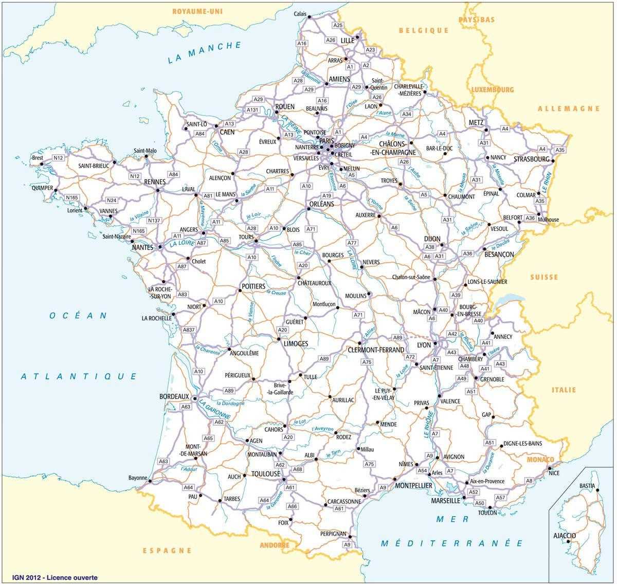 printable france map printable france map
