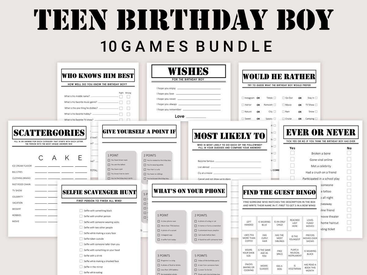 printable games for teens printable games for teens