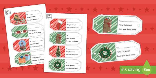 printable gift tags from santa printable gift tags from santa