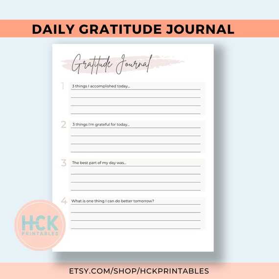 printable gratitude journal prompts