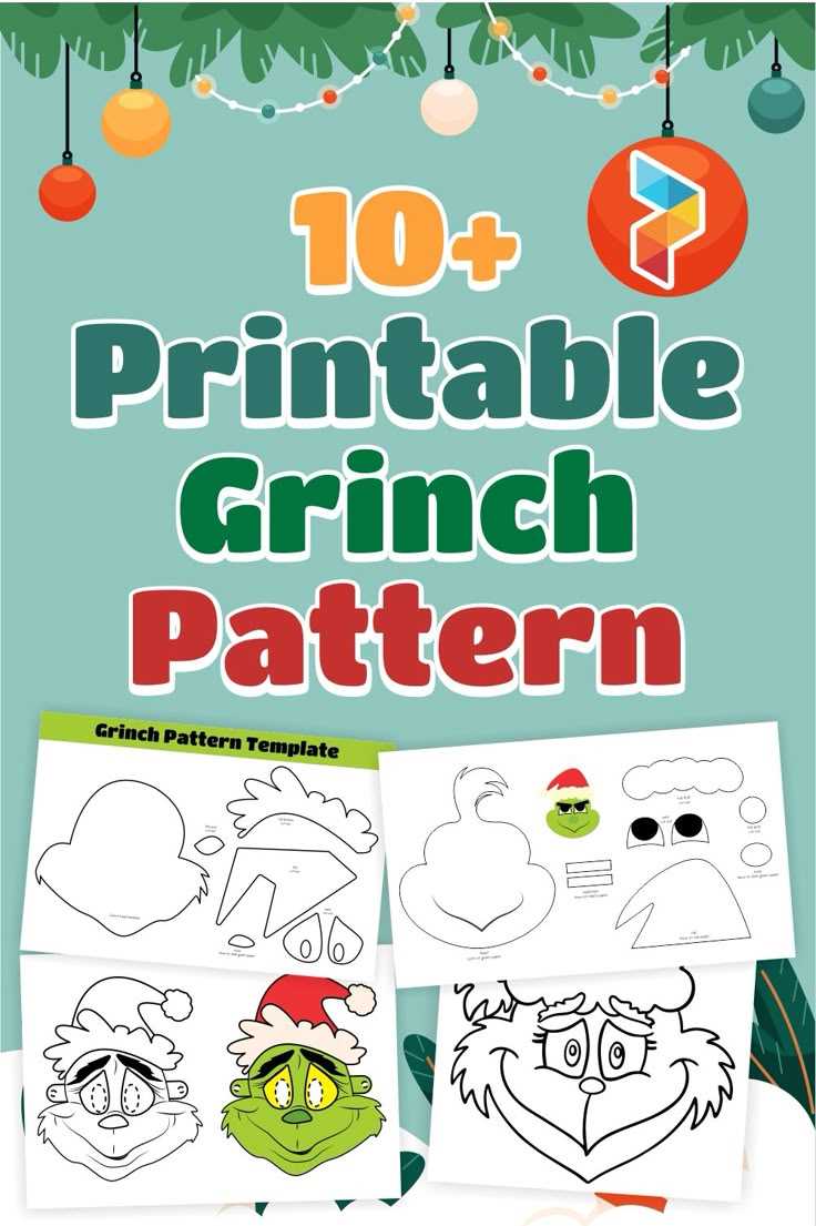 printable grinch craft template printable grinch craft template