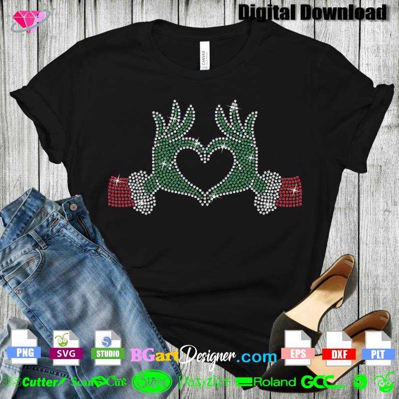 printable grinch hand printable grinch hand