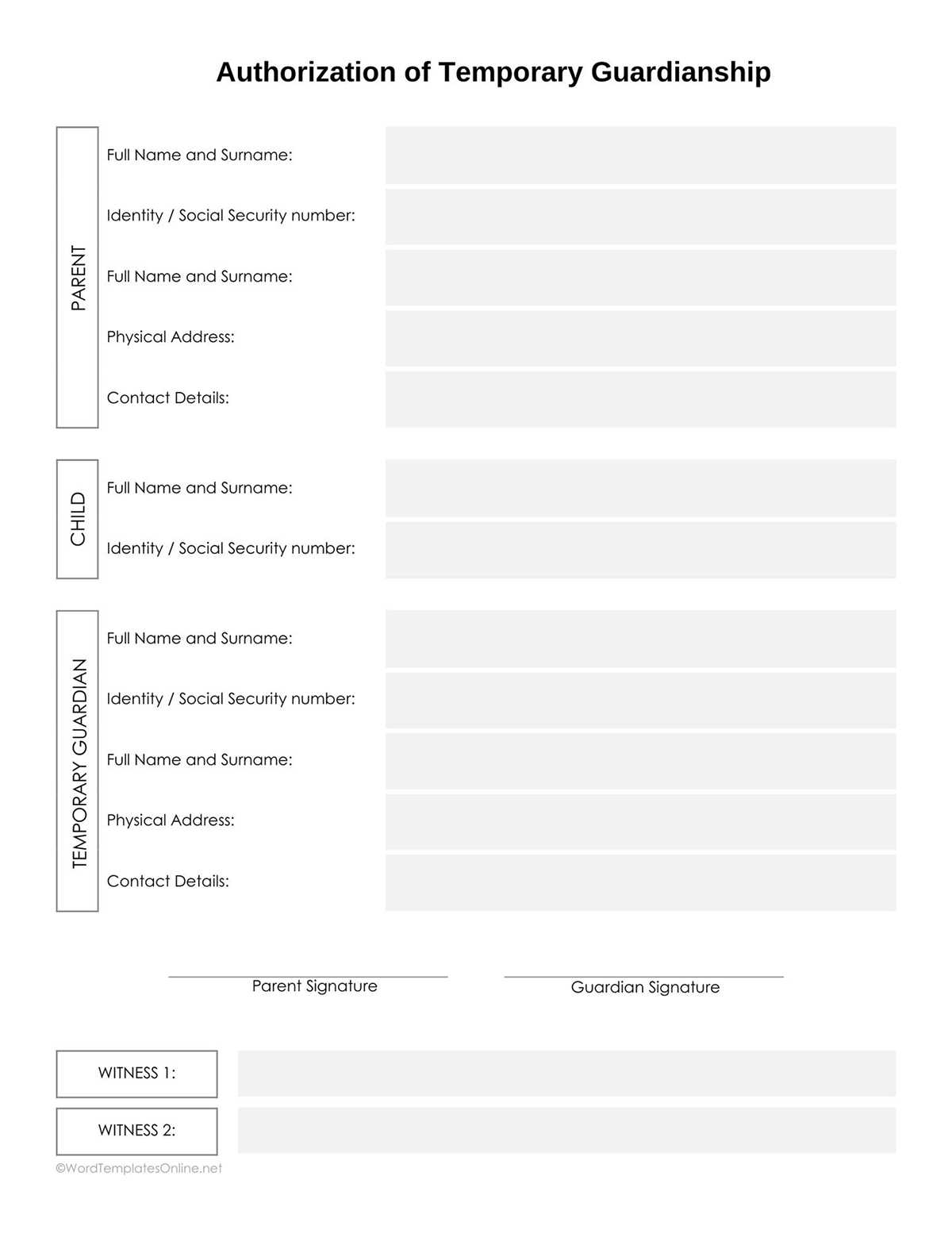 printable guardianship papers printable guardianship papers