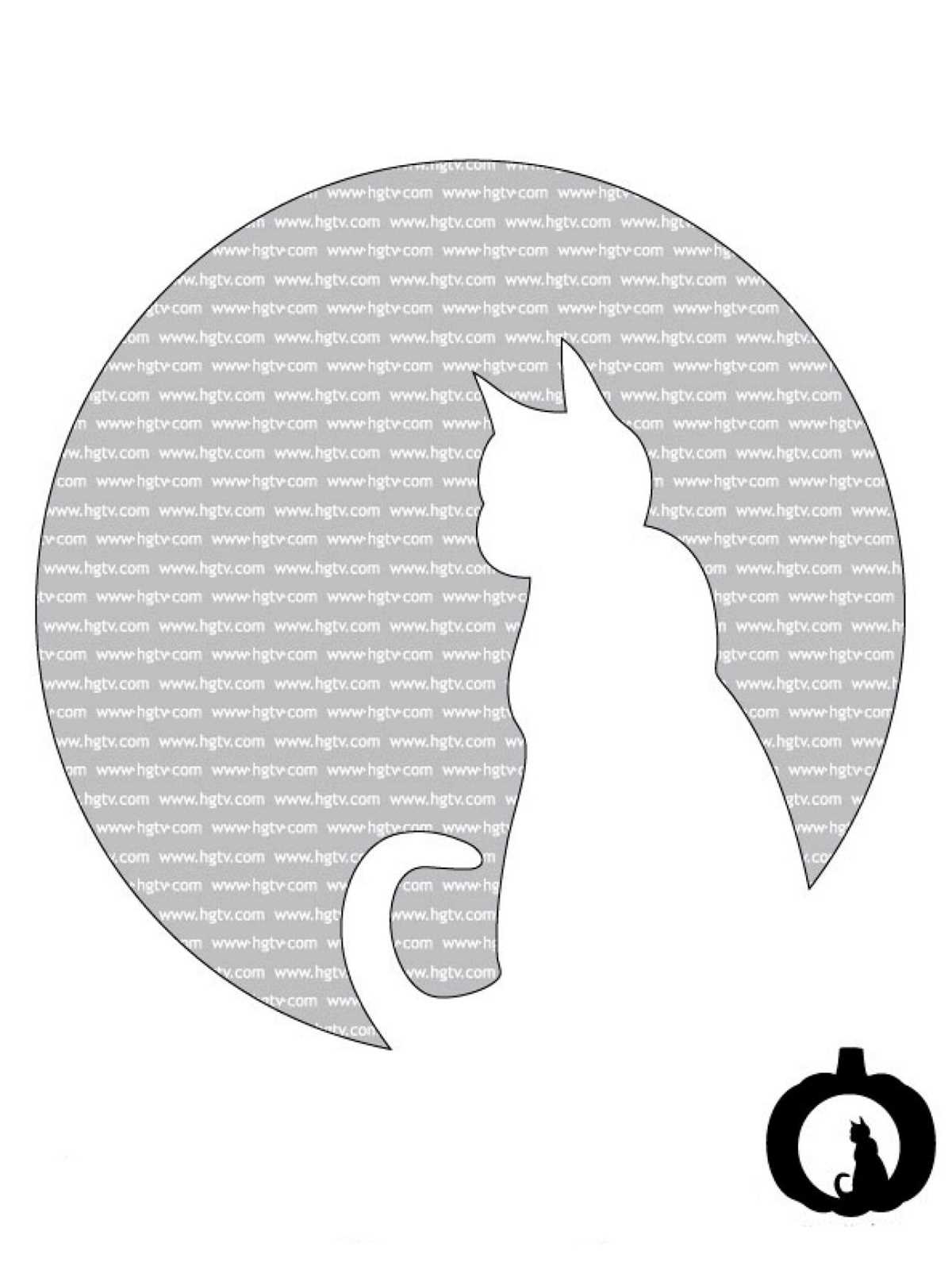 printable halloween cat template