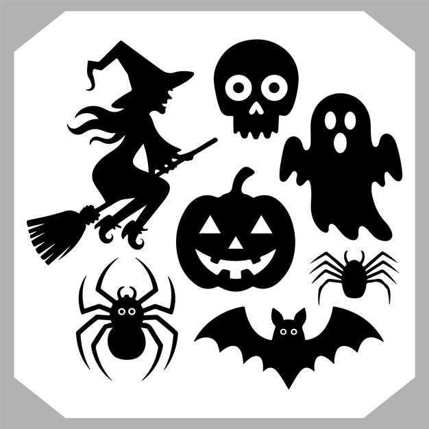 printable halloween silhouettes