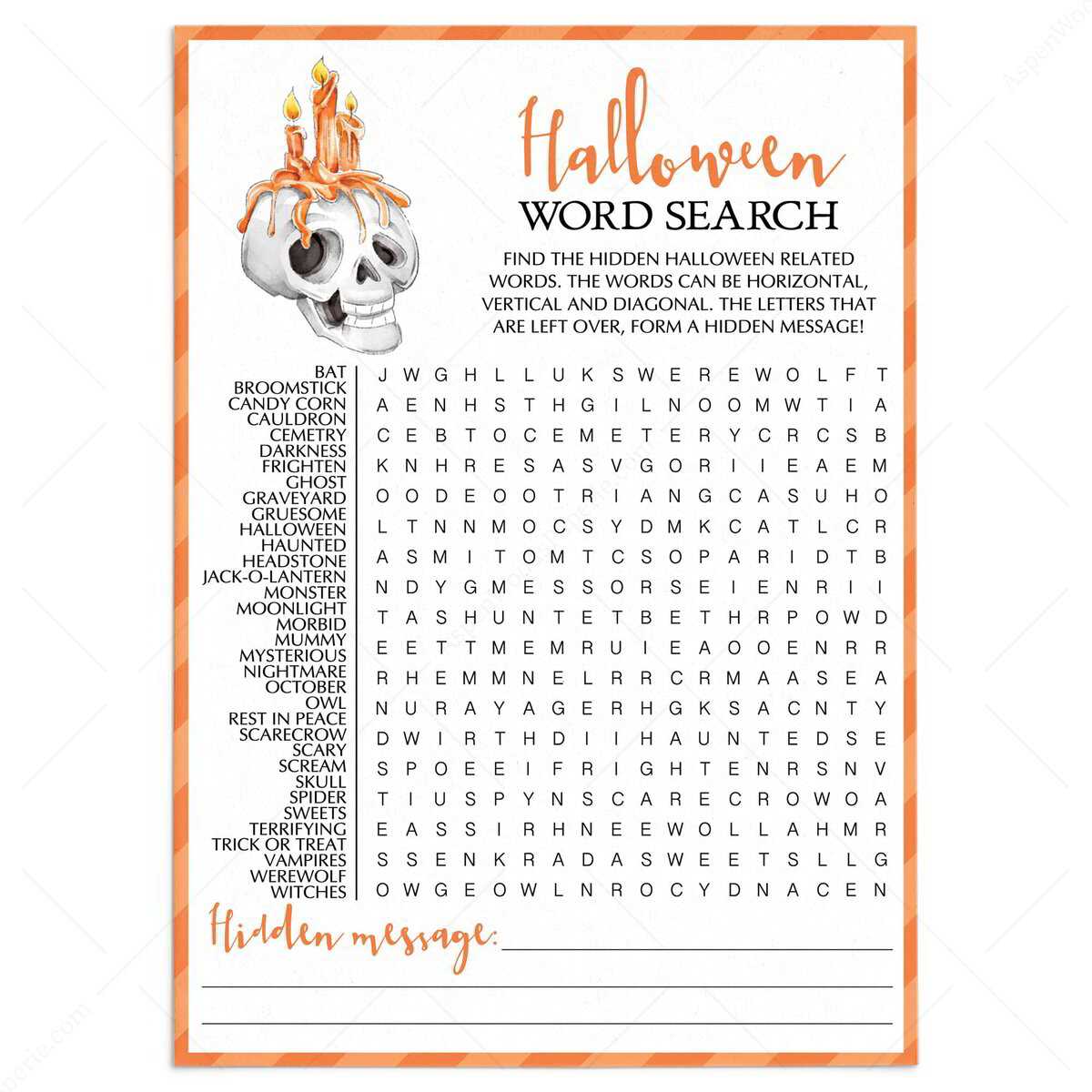 printable halloween word find printable halloween word find