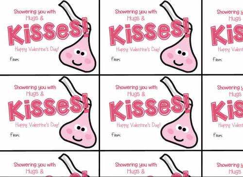 printable hershey kiss tag printable hershey kiss tag