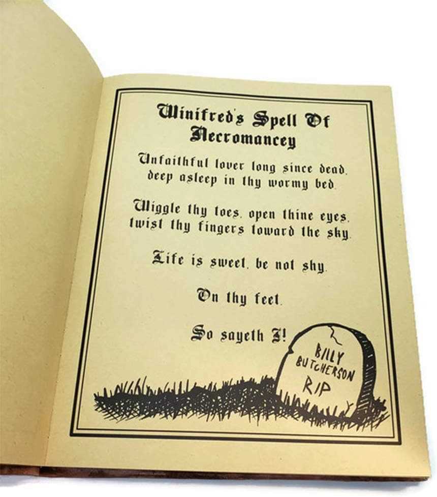 printable hocus pocus spell book