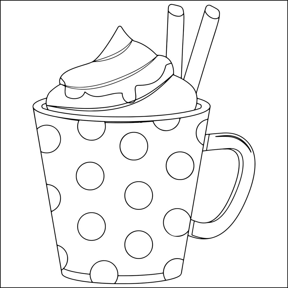 printable hot chocolate coloring page printable hot chocolate coloring page