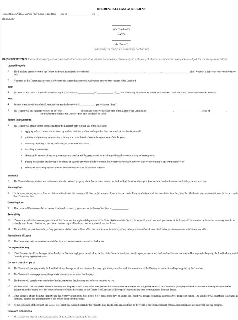 printable house lease agreement printable house lease agreement