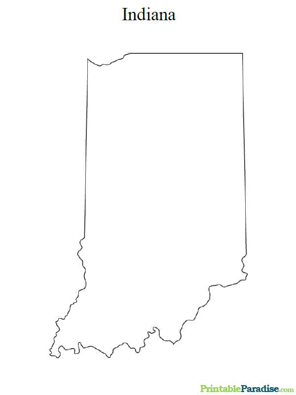 printable indiana map printable indiana map