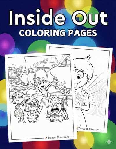 printable inside out characters coloring pages