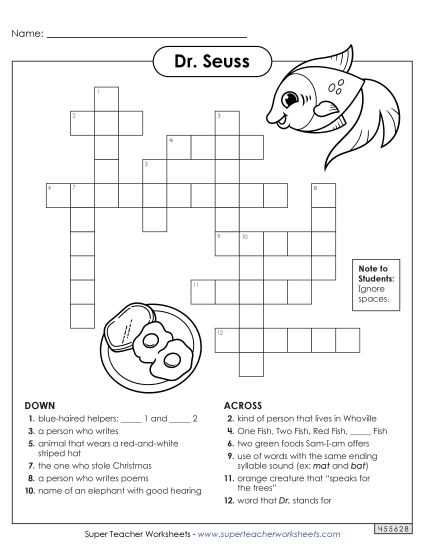 printable kids crossword puzzles