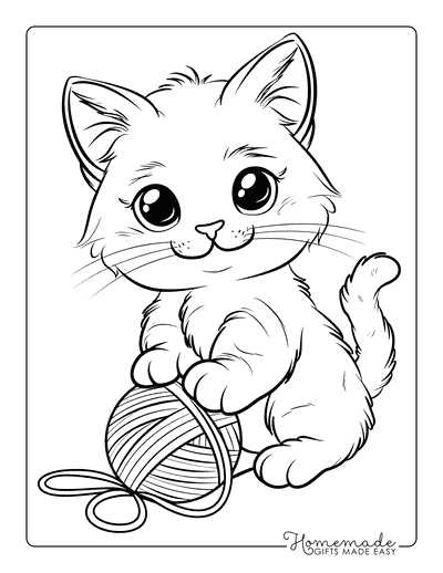 printable kitten coloring pages