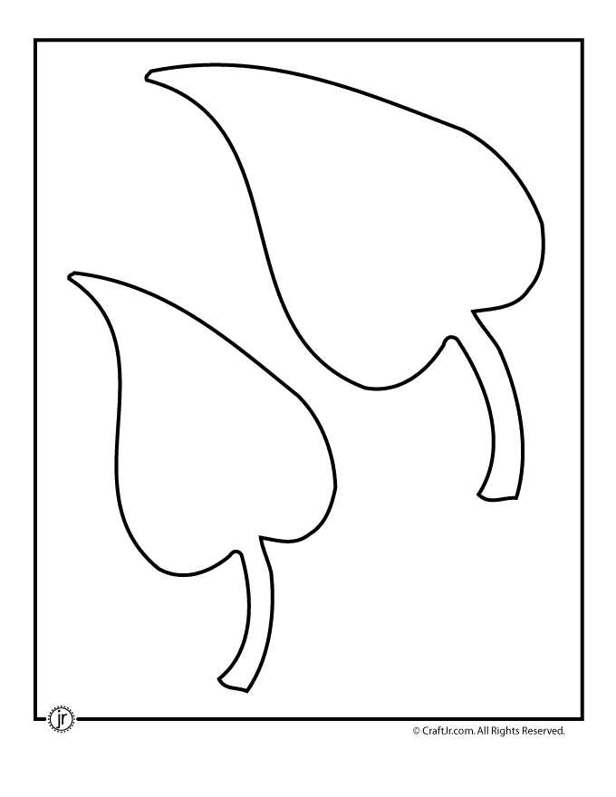 printable leaf outlines printable leaf outlines