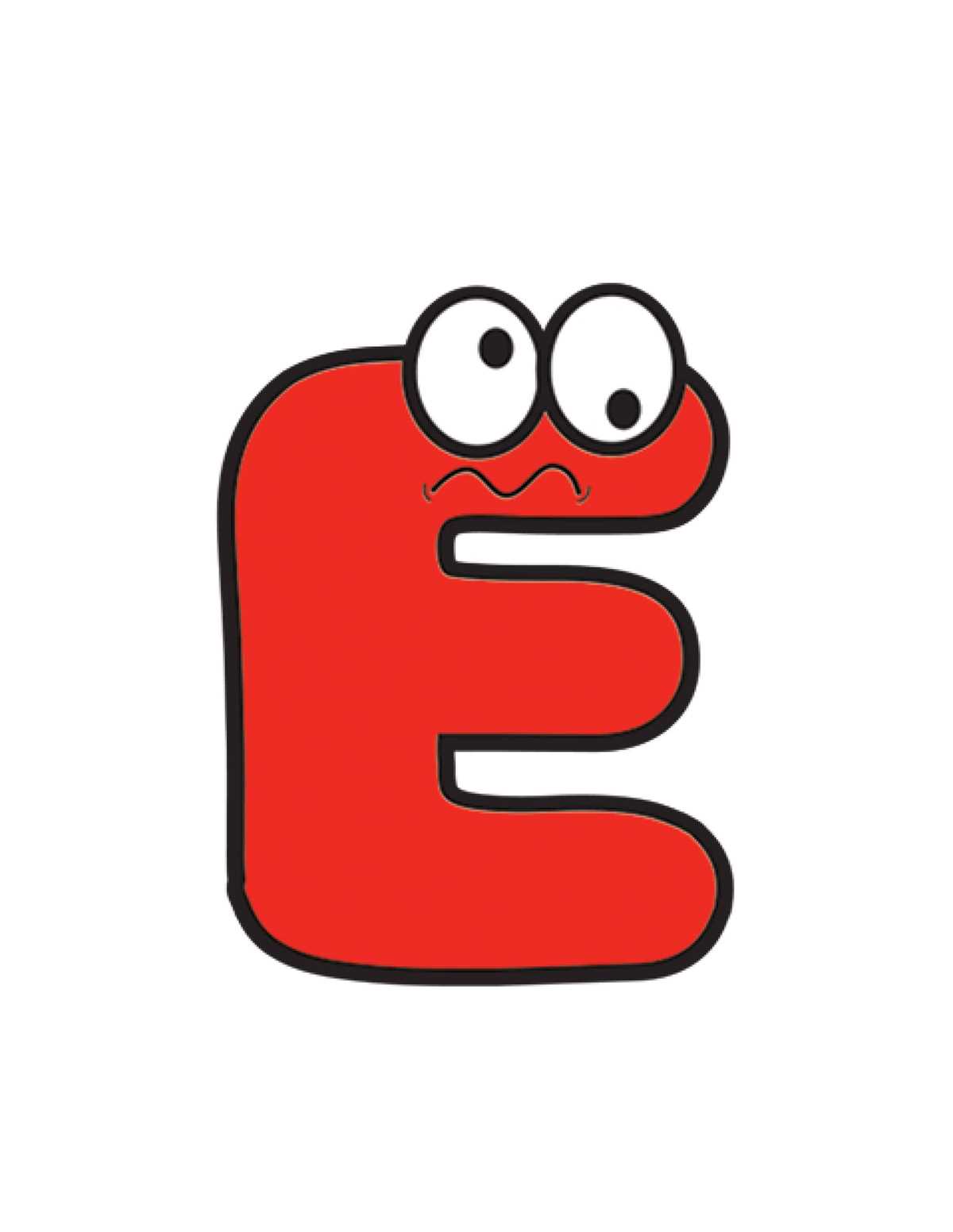 printable letter e printable letter e
